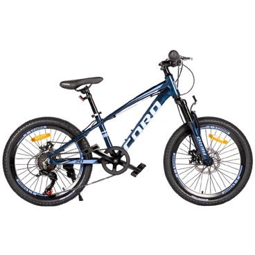 Фото Детский велосипед Maxiscoo "Cord Aero", 20", 7 Скоростей, Синий Кобальт, 2023