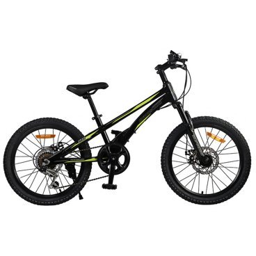 Детский велосипед MAXISCOO "Supreme", 20", 2-х колесный, 6 скоростей, черный, 2023, MSC-SU2011
