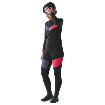 Велоджерси SCOTT RC, женский, утепленный, длинный рукав, black/ochre red, ES271582-7022