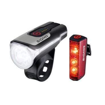 Фара велосипедная с фонарём SIGMA AURA 80 люкс, OSRAM LED, 2 режима USB/Blaze, 4-017860