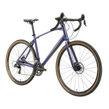 Фото Шоссейный велосипед Stark Gravel 700.1 D фиолетовый/черный, 2023, HQ-0014384