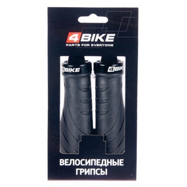 Грипсы велосипедные 4BIKE, 133 мм, черный, ARV000035