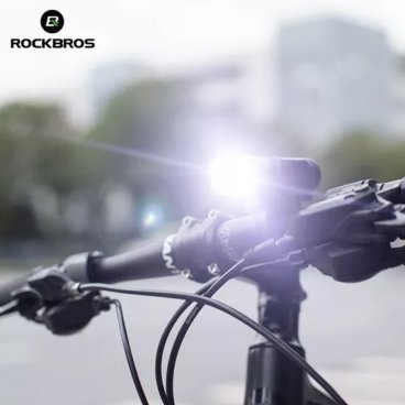 Фонарь велосипедный ROCKBROS, пеедний, использование как блок питания телефона, 1000 люмен, RB_BC05U301