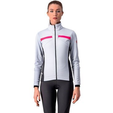 Куртка Castelli DINAMICA, женская, серебристо-серый/розовый, 4518541