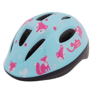 Велошлем детский Green Cycle Foxy, мятный/малиновый/розовый, лакированный, 2019