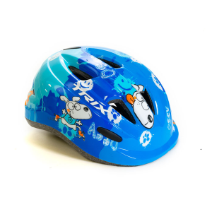 Шлем велосипедный TRIX, детский, кросс-кантри, 9 отверстий, синий, 