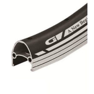 Обод велосипедный Vinca Sport 28”, 32H*14G, двойной, алюминий, с защитной полосой, черный, GJD 28C (32H) black